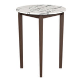 Vernon Bar Table, White-Furniture - Accent Tables-High Fashion Home