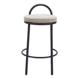 Sisal Counter Stool, Beige Tweed, Set of 2-Furniture-High Fashion Home