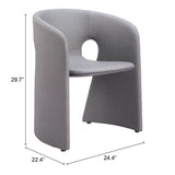 Rosyth Dining Chair, Slate Gray-Furniture - Dining-High Fashion Home