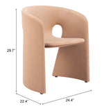 Rosyth Dining Chair, Tan-Furniture - Dining-High Fashion Home