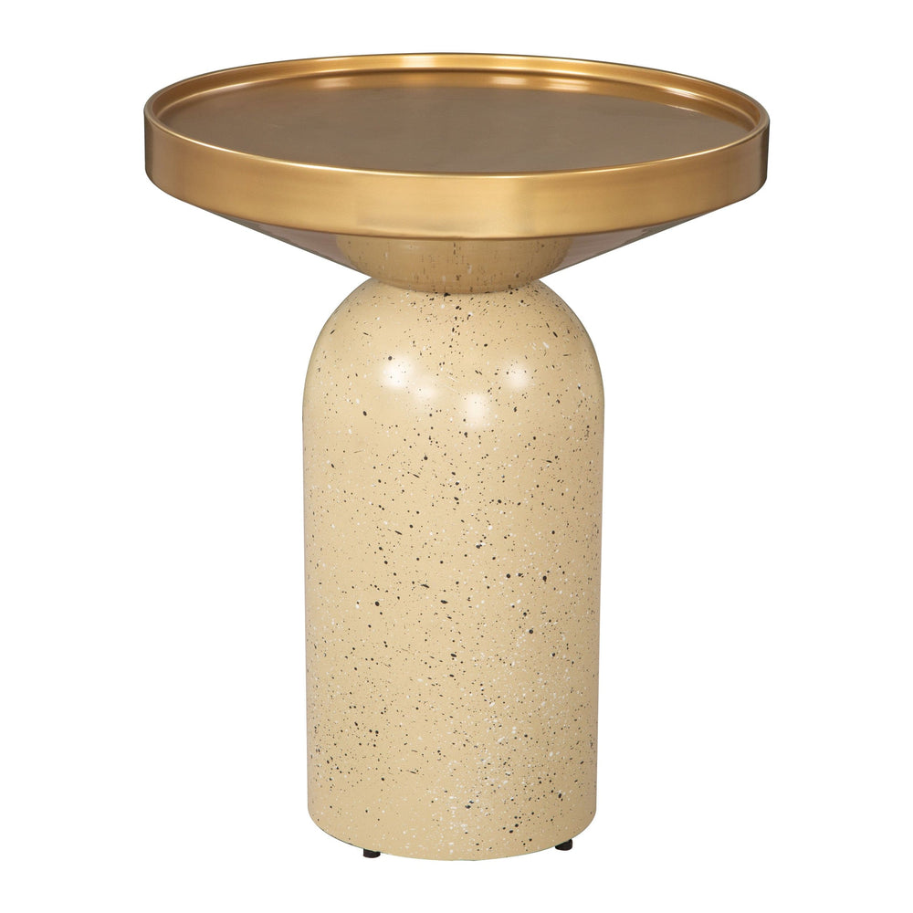 Cendre Side Table, Gold-Furniture - Accent Tables-High Fashion Home