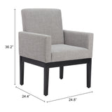 Senzil Dining Chair, Gray-Furniture - Dining-High Fashion Home