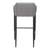 Andover Bar Stool, Slate Gray-Furniture-High Fashion Home