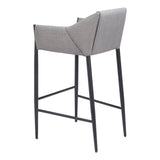 Andover Bar Stool, Slate Gray-Furniture-High Fashion Home