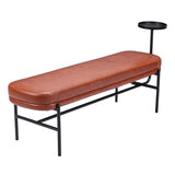 Ploce Bench, Brown-Furniture - Benches-High Fashion Home