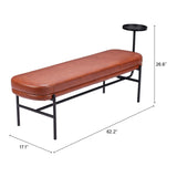 Ploce Bench, Brown-Furniture - Benches-High Fashion Home