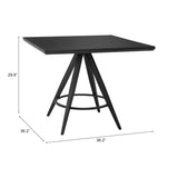 Tinos Dining Table, Black-Furniture - Dining-High Fashion Home