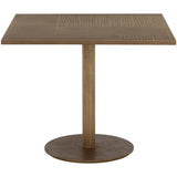 Corina Bistro Table, Antique Brass-Furniture - Accent Tables-High Fashion Home