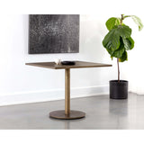 Corina Bistro Table, Antique Brass-Furniture - Accent Tables-High Fashion Home