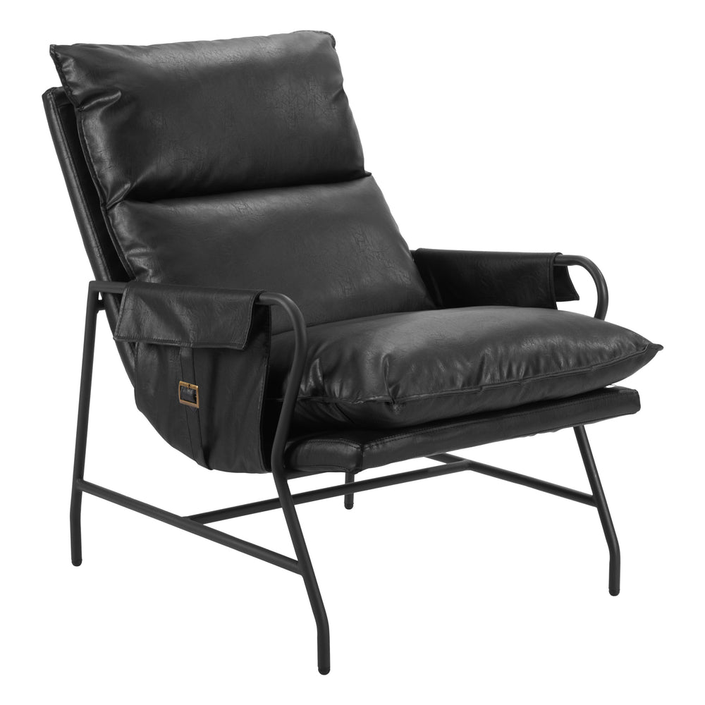 Halaus Chair, Black-Furniture - Chair-High Fashion Home