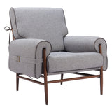 Klem Chair, Gray-Furniture - Chair-High Fashion Home