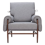 Klem Chair, Gray-Furniture - Chair-High Fashion Home