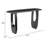 Arasan Console Table, Black-Furniture - Accent Tables-High Fashion Home