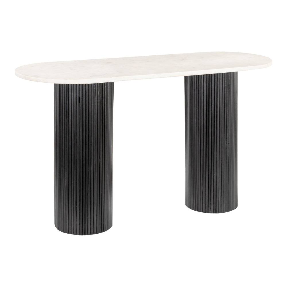 Izola Console Table, White-Furniture - Accent Tables-High Fashion Home