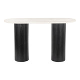 Izola Console Table, White-Furniture - Accent Tables-High Fashion Home