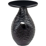 Piho Side Table, Black-Furniture - Accent Tables-High Fashion Home