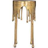 Drip Accent Table, Antique Brass-Furniture - Accent Tables-High Fashion Home