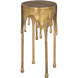 Drip Accent Table, Antique Brass-Furniture - Accent Tables-High Fashion Home