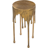 Drip Accent Table, Antique Brass-Furniture - Accent Tables-High Fashion Home