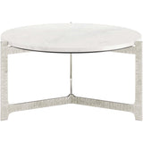 Barmas Coffee Table, White-Furniture - Accent Tables-High Fashion Home