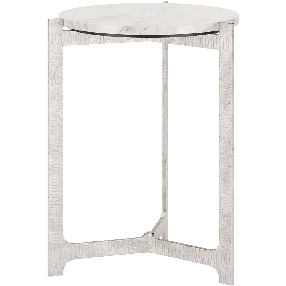 Barmas Side Table, White-Furniture - Accent Tables-High Fashion Home