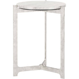 Barmas Side Table, White-Furniture - Accent Tables-High Fashion Home