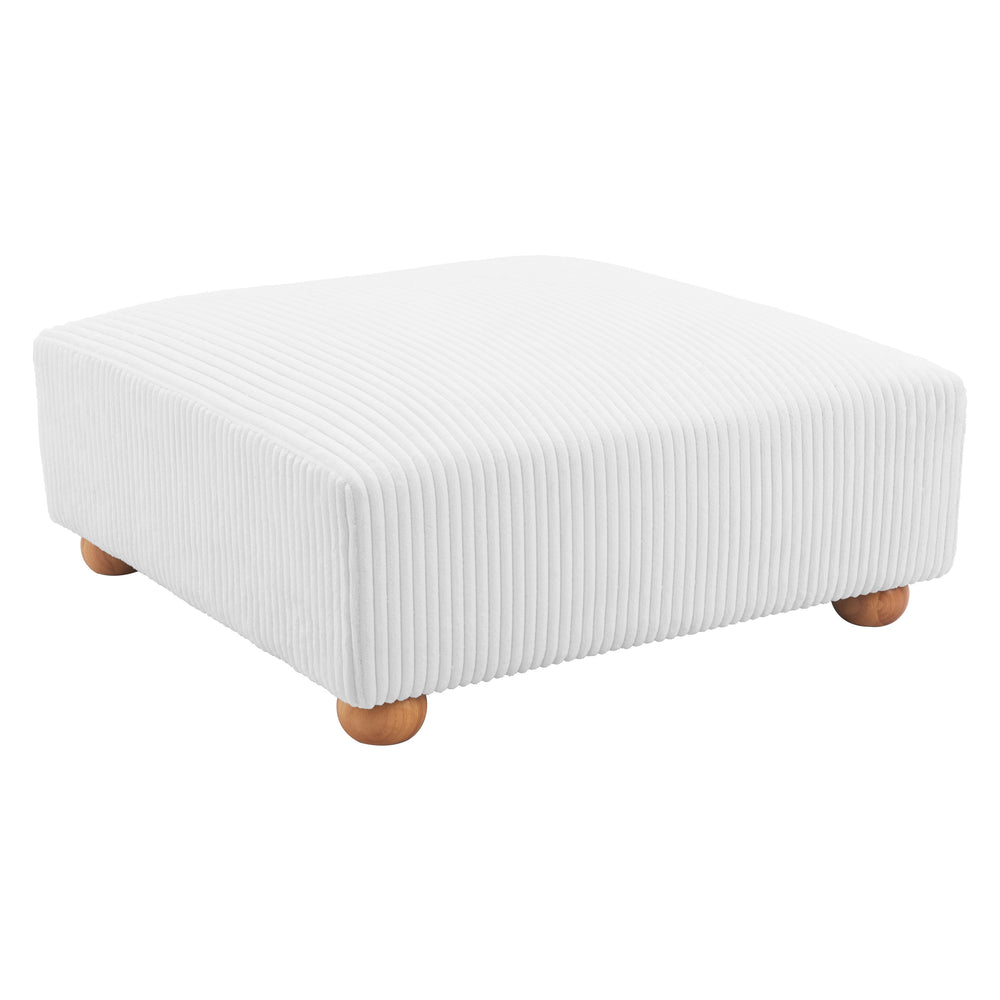 Tayte Ottoman, White-Furniture-High Fashion Home