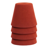 Upela Ottoman, Red-Furniture-High Fashion Home