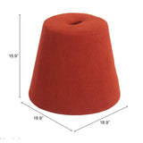 Upela Ottoman, Red-Furniture-High Fashion Home