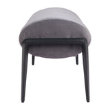 Glatt Bench, Gray-Furniture - Benches-High Fashion Home