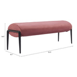 Glatt Bench, Brown-Furniture - Benches-High Fashion Home