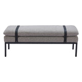 Padd Bench, Gray-Furniture - Benches-High Fashion Home