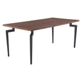 Kani Dining Table, Walnut-Furniture - Dining-High Fashion Home