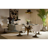 Bijon Round Dining Table, Antique Bronze-Furniture - Dining-High Fashion Home