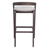 Troy Bar Stool, Dove Gray, Set of 2-Furniture-High Fashion Home