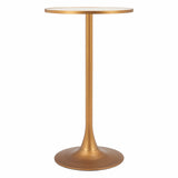 Bite Bar Table, Beige-Furniture - Accent Tables-High Fashion Home