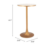 Bite Bar Table, Beige-Furniture - Accent Tables-High Fashion Home