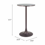 Bite Bar Table, Gray-Furniture - Accent Tables-High Fashion Home