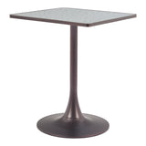 Spot Bistro Table, Gray-Furniture - Accent Tables-High Fashion Home