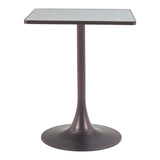 Spot Bistro Table, Gray-Furniture - Accent Tables-High Fashion Home