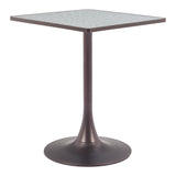 Spot Bistro Table, Gray-Furniture - Accent Tables-High Fashion Home