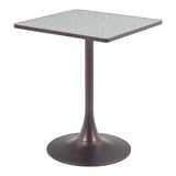 Spot Bistro Table, Gray-Furniture - Accent Tables-High Fashion Home