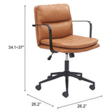 Birao Office Chair, Brown