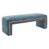 Scatola Bench, Blue-Furniture - Benches-High Fashion Home