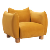 Meia Chair, Mustard-Furniture - Chair-High Fashion Home