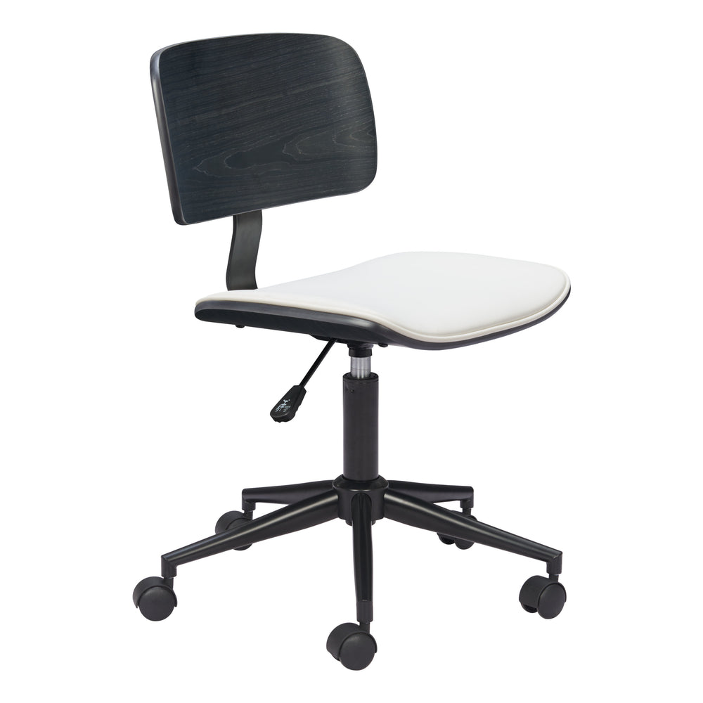 Duravel Office Chair, White & Black-Furniture - Office-High Fashion Home