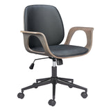 Ali Office Chair, Black-Furniture - Office-High Fashion Home