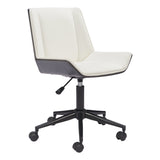 Maker Office Chair, White-Furniture - Office-High Fashion Home