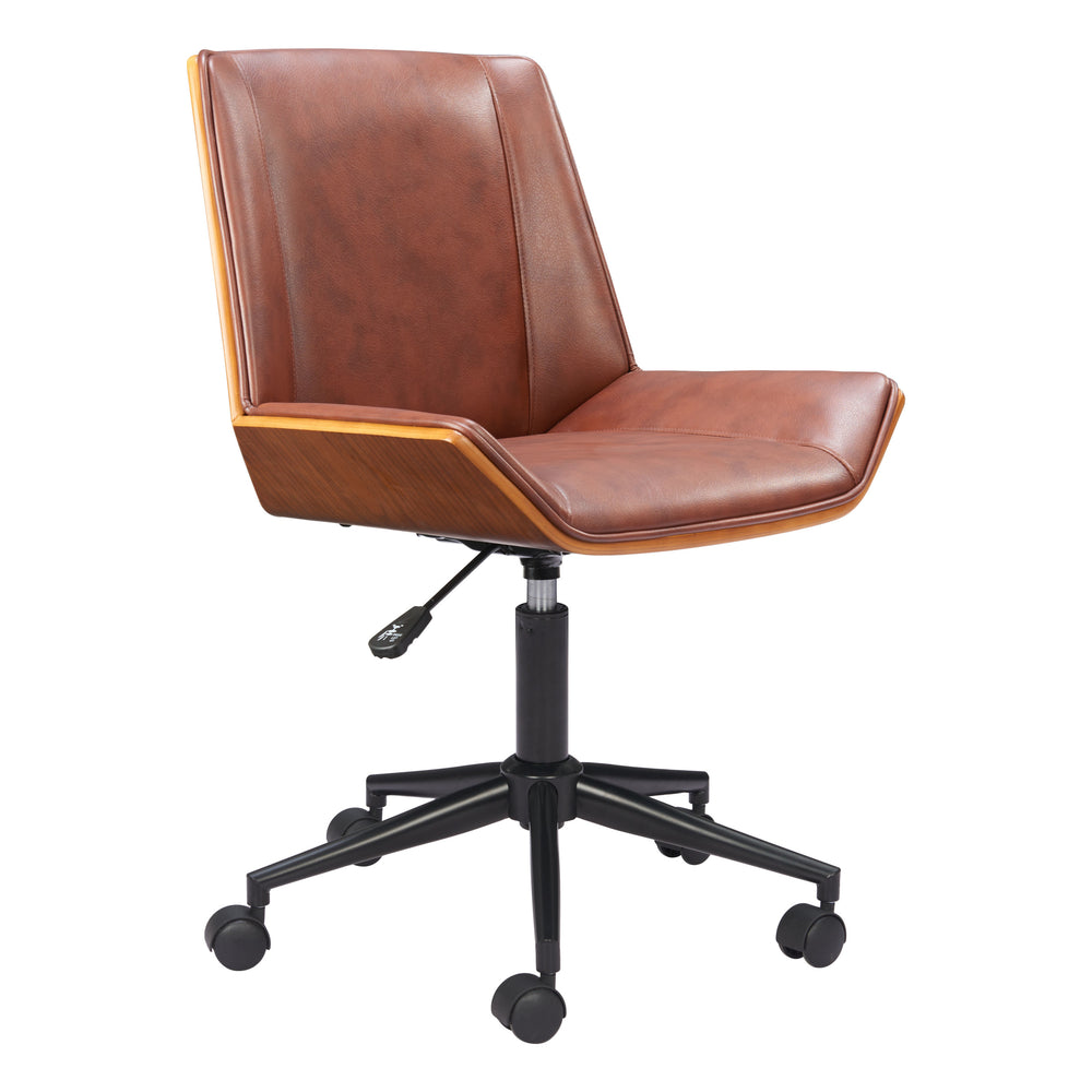 Maker Office Chair, Brown-Furniture - Office-High Fashion Home