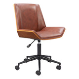 Maker Office Chair, Brown-Furniture - Office-High Fashion Home